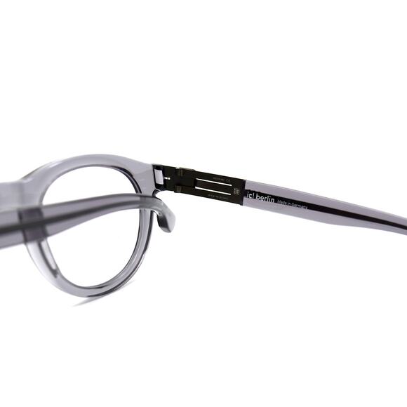 NEW IC! BERLIN GLEN GREY TRANSPARENT AUTHENTIC EYEGLASSES FRAME - Picture 10 of 13
